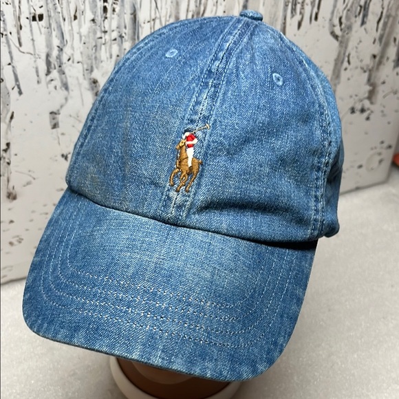 Polo Ralph Lauren Polo Pony Denim Baseball Cap